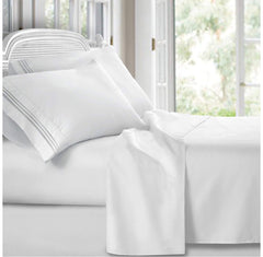 1,500 Thread-Count White Bed Sheets Set